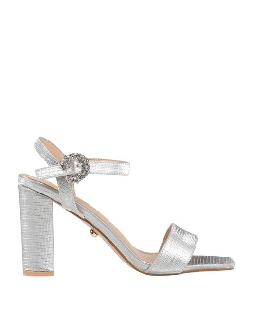 Twenty Four Haitch White Sandals