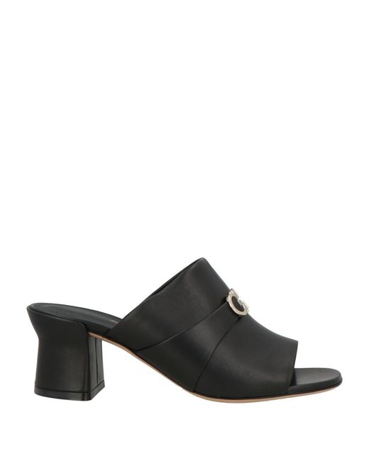 Ferragamo Black Ornella 55 Sandals Lambskin