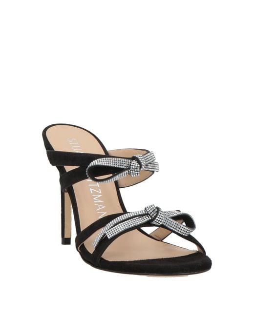 Stuart Weitzman Black Sandals Leather