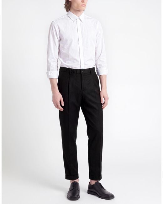Briglia 1949 Black Pants Virgin Wool, Elastane for men