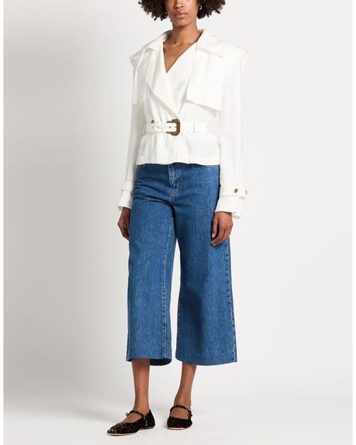 Versace Jeans Couture White Jacket Modal, Polyester