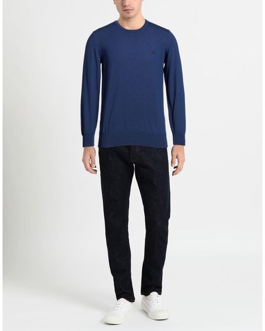 Brooksfield Blue Sweater for men