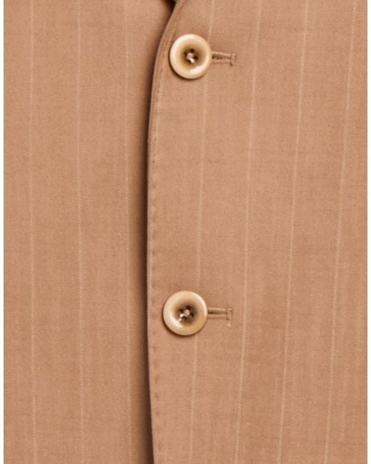 Barbati Brown Camel Blazer Viscose, Polyester, Elastane for men