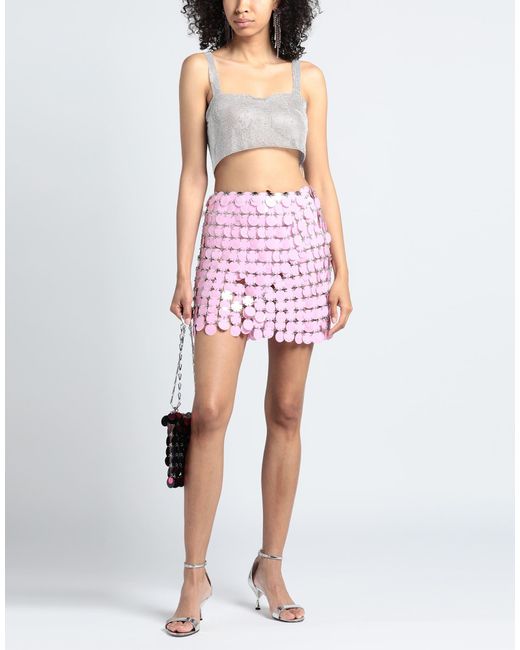 Rabanne Pink Mini Skirt