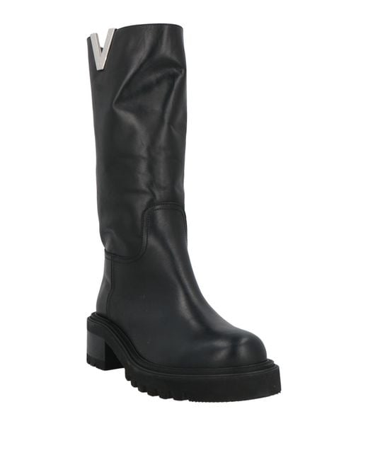 Via Roma 15 Black Ankle Boots
