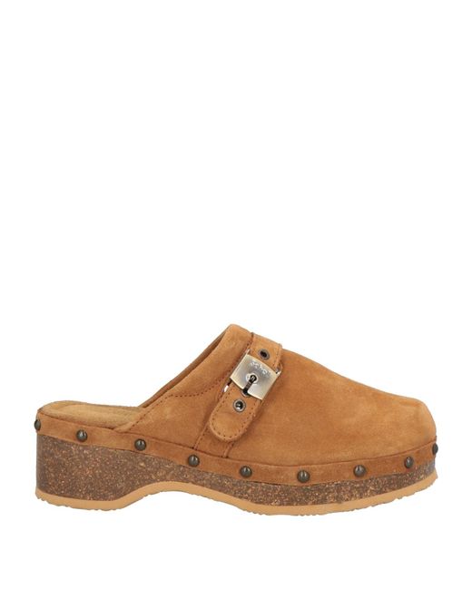Scholl Brown Mules & Clogs