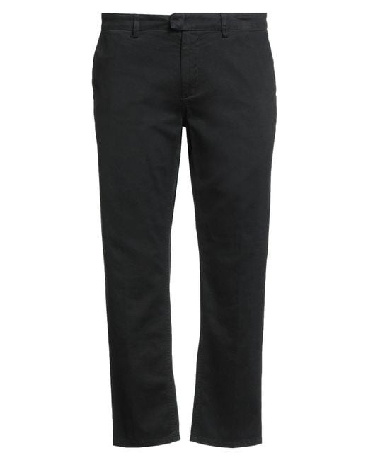 Dondup Black Pants Cotton, Elastane for men