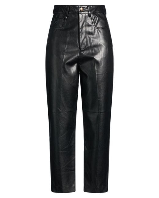 Philosophy Di Lorenzo Serafini Black Pants Polyurethane, Viscose