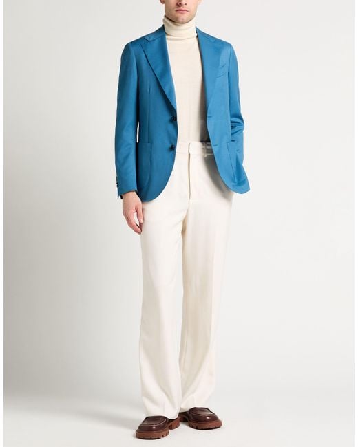 Lardini Blue Light Blazer Wool for men