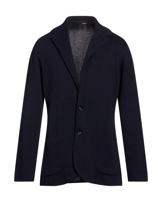 Lardini Blue Midnight Blazer Wool for men