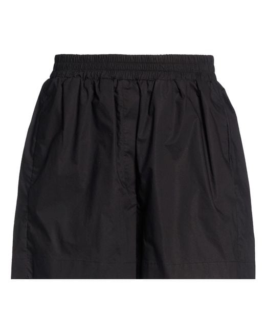 Roberto Collina Black Shorts & Bermuda Shorts Cotton