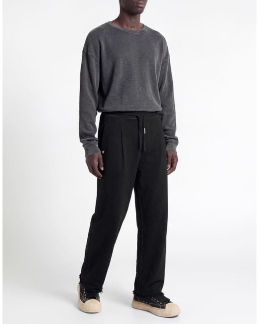 A PAPER KID Black Trouser for men