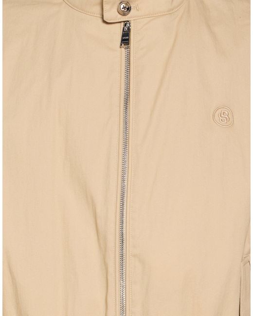 Boss Natural Sand Jacket Cotton, Polyamide, Elastane for men