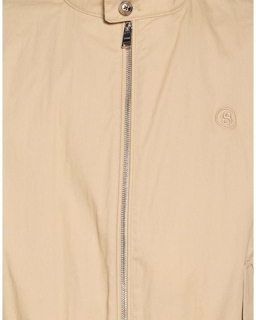 Boss Natural Sand Jacket Cotton, Polyamide, Elastane for men