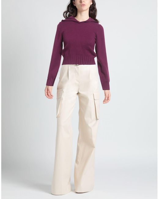 Soallure Purple Sweater Viscose, Polyester, Polyamide