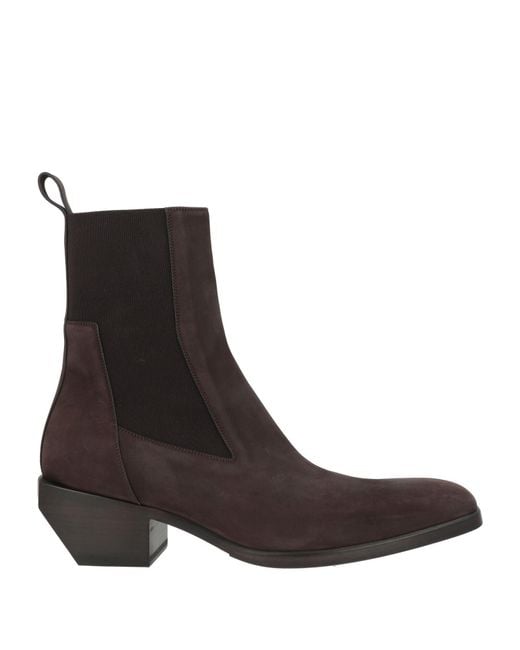 Rick Owens Brown Ankle Boots for men