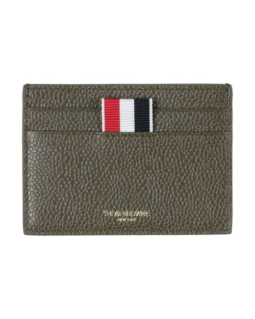 Thom Browne Green Cardholder for men