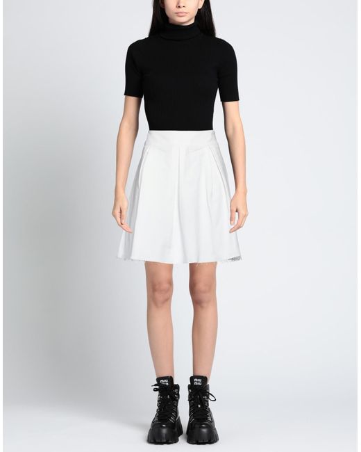 Sibel Saral White Mini Skirt