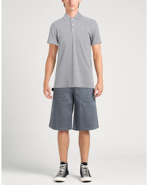 Isaia Gray Polo Shirts for men