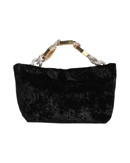 Gedebe Black Handbag Textile Fibers