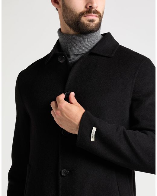 Paltò Black Coat Wool, Nylon for men