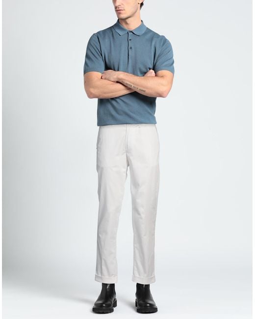 0/zero Construction White Pants Cotton, Elastane for men