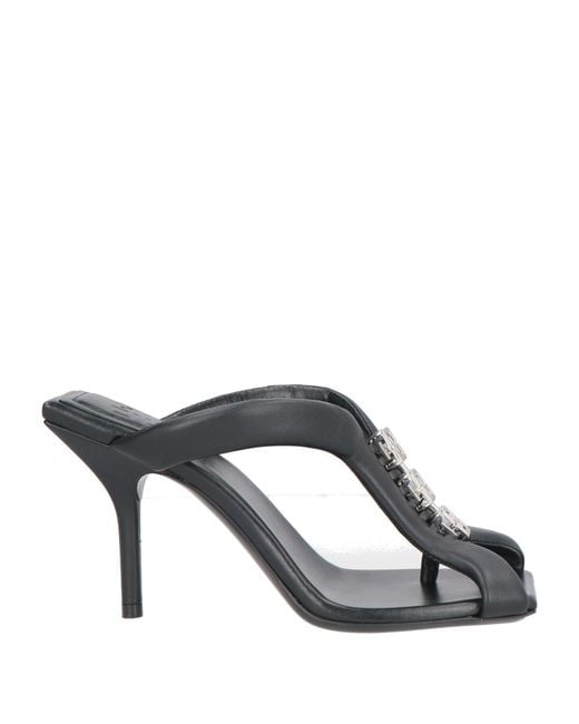 Givenchy Black Thong Sandal