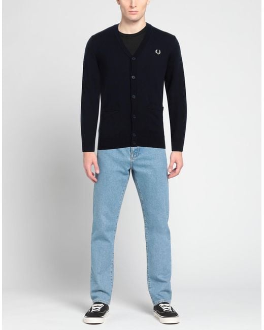 Fred Perry Blue Cardigan for men