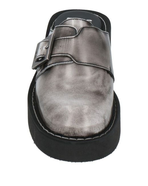 GCDS x CLARKS Gray Mules & Clogs for men