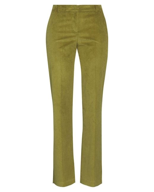 Pennyblack Green Pants Cotton, Elastane