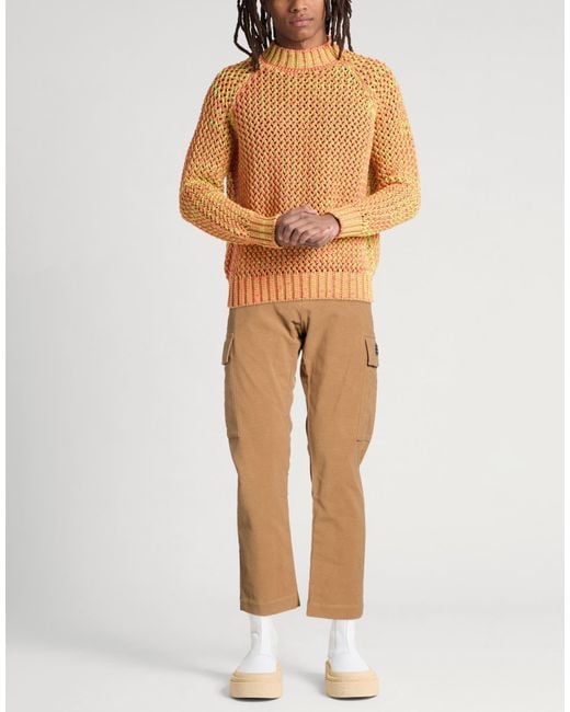 Iceberg Natural Camel Pants Cotton, Elastane for men