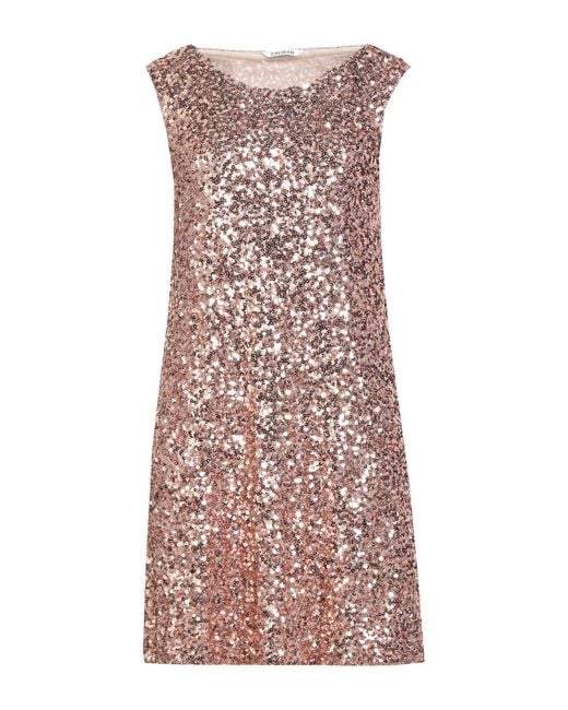 Caliban Metallic Mini Dress Polyester, Elastane