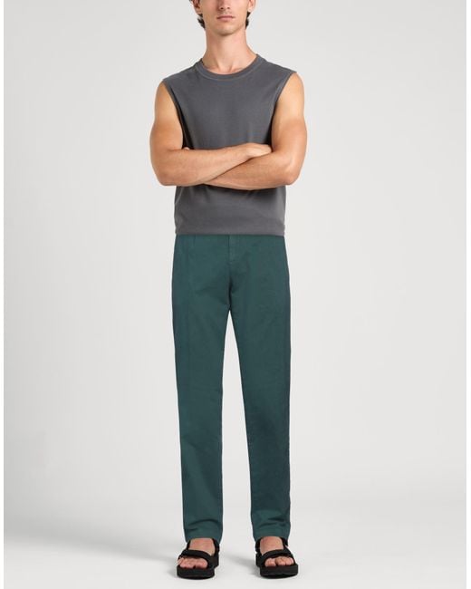 Massimo Alba Green Trouser for men