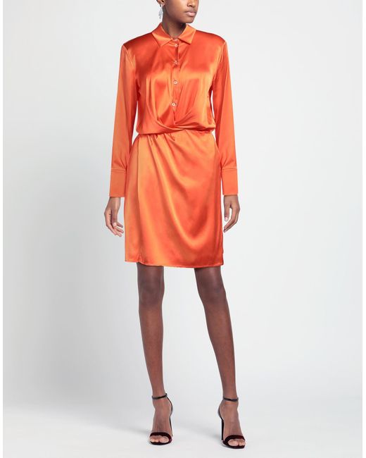 Patrizia Pepe Orange Mini Dress