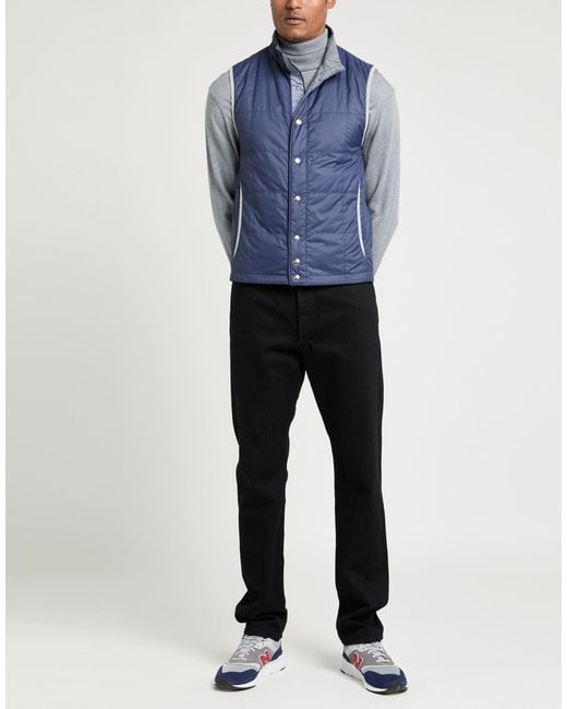 Fedeli Blue Vest Polyester for men