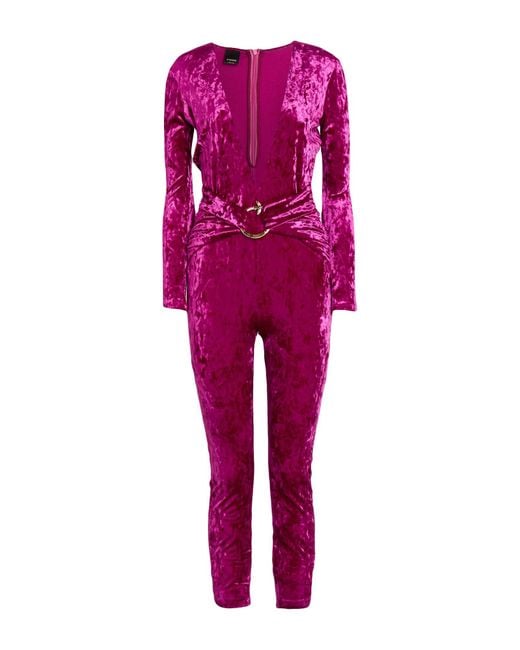 Pinko Pink Jumpsuit Polyester, Elastane