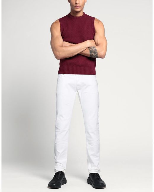 Hand Picked White Jeans for men