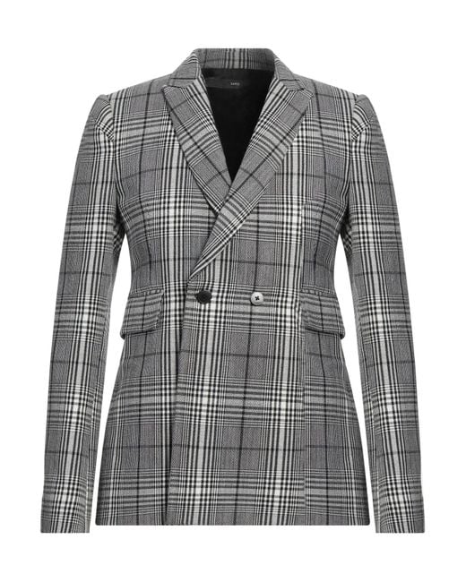 SAPIO Gray Blazer Wool for men