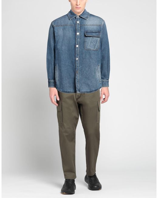 Valentino Garavani Blue Denim Shirt for men