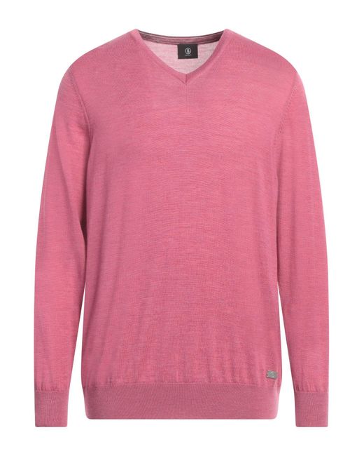 Bogner Pink Sweater Virgin Wool for men