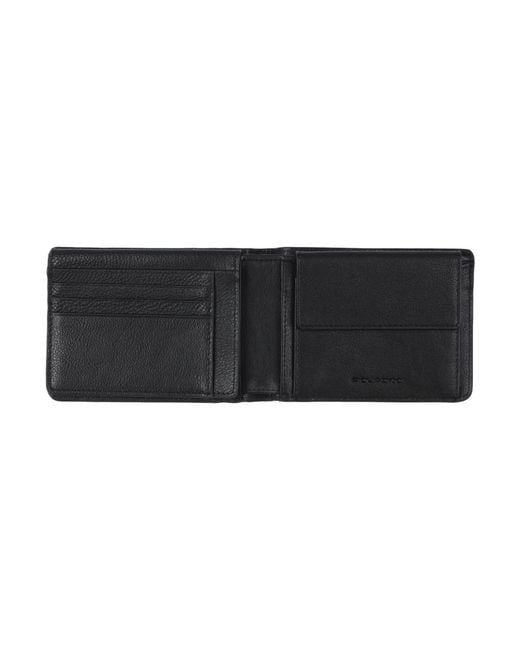 Piquadro Black Wallet for men