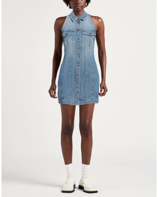 Dondup Blue Mini Dress