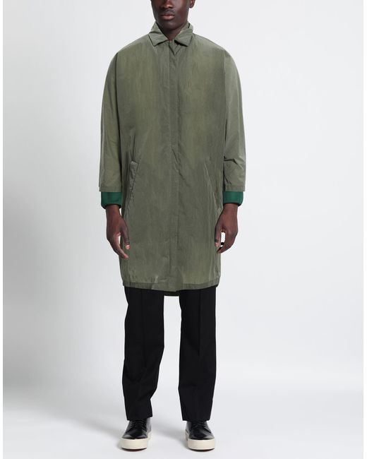 Aspesi Green Overcoat & Trench Coat for men