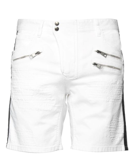 Just Cavalli White Denim Shorts for men