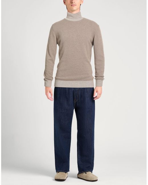 Berna Gray Turtleneck Wool, Viscose, Polyamide, Cashmere for men