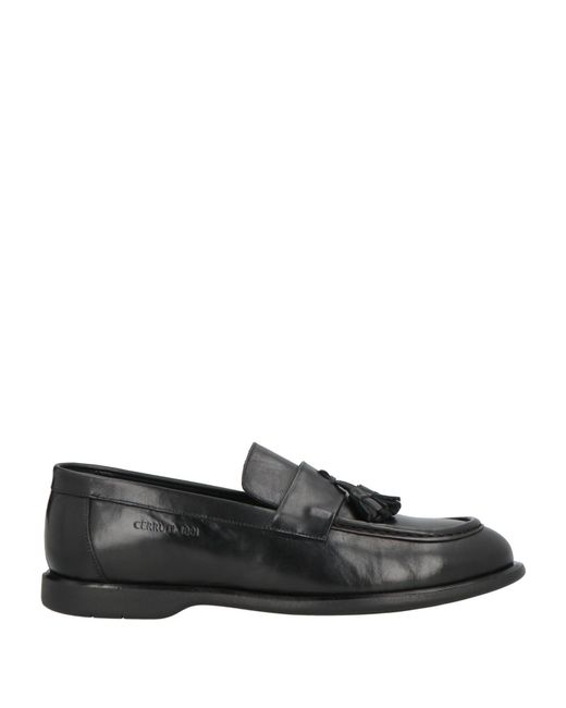Cerruti 1881 Black Loafers Cow Leather for men