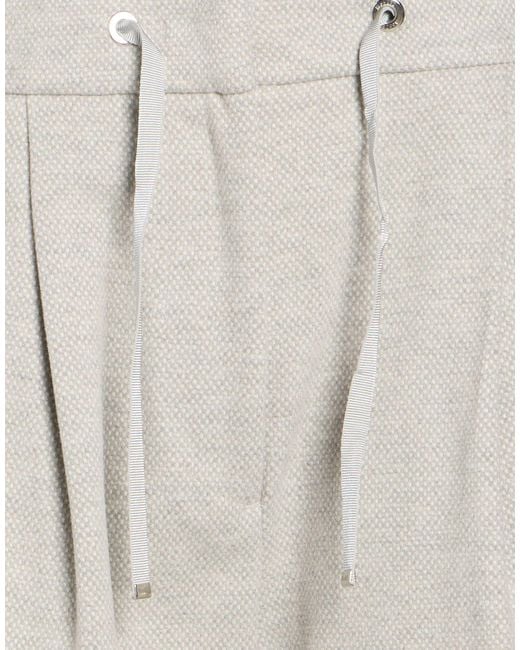Moorer Gray Pants Polyester, Viscose, Polyamide, Elastane