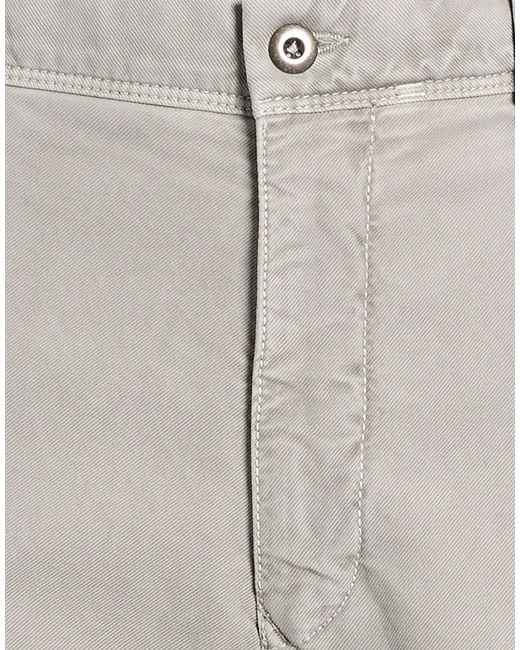 Incotex Gray Pants Cotton, Elastane for men