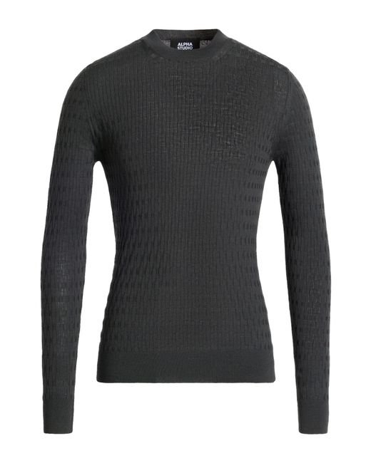 Pullover Alpha Studio pour homme en coloris Black
