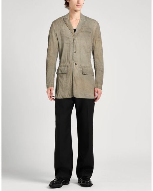 Masnada Green Blazer Cotton, Elastane for men